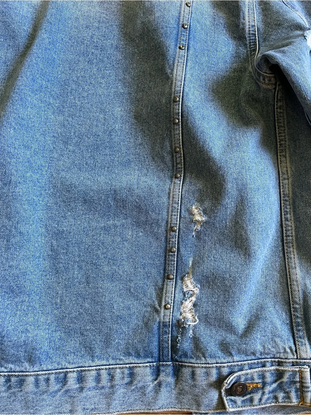 Free People Studded oversized trucker jacket - Picture 4 of 11